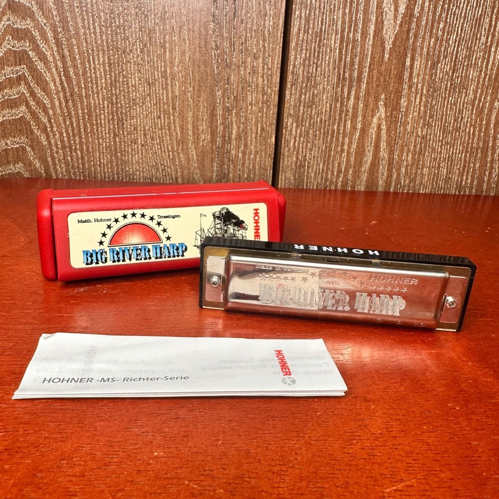 NEW Hohner Big River Harp MS Series Diatonic Harmonica Made in Germany with Case